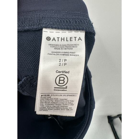 Athleta Wander Hybrid Pants in Navy 982341 // 2 Petite - Picture 10 of 10